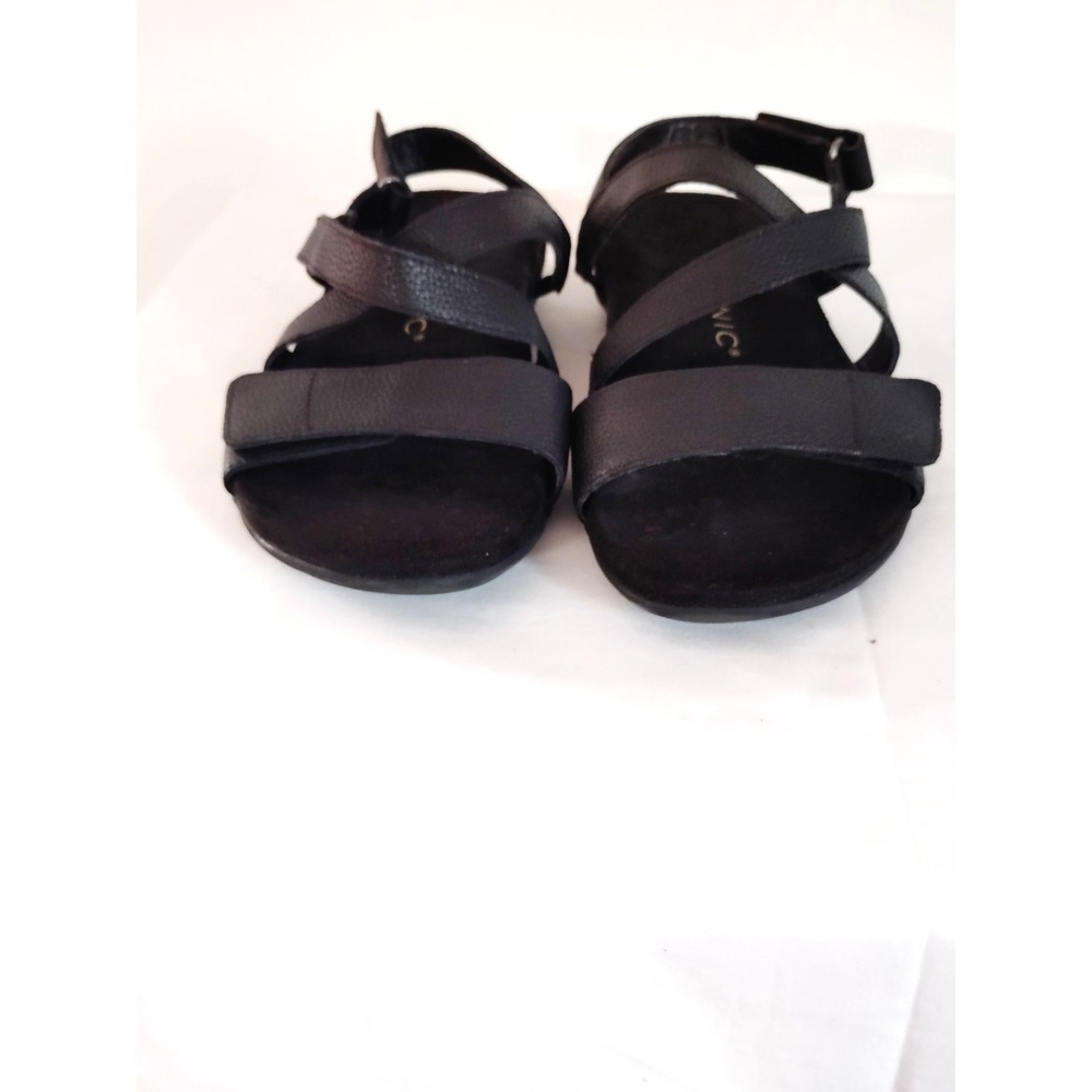 NWOT Vionic Raya Black Adjustable Supportive Preppy Resort Orthotic Sandals 7 - Picture 4 of 12